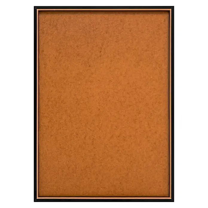 Reinders Bild Slim Frame Black - Pinkies, B x H: 50 x 70 cm - Nahaufnahme eines rechteckigen Rahmens in Schwarz und Kupfer, ideal für Kunstwerke oder Fotos. Der Rahmen verleiht jedem Raum einen eleganten Touch.