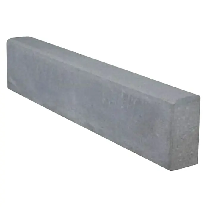 BHS Madrid Bordillo peatonal A2 - 100 x 10 x 20 cm, Gris, Hormigón - Un bordillo de hormigón gris, ideal para delimitar zonas y caminos en exteriores. Muy robusto y resistente a la intemperie.