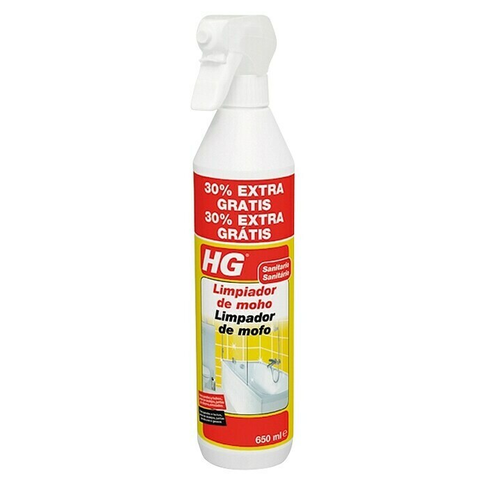 HG Productos de limpieza Moho y cristales (Botella con cabezal rociable)
