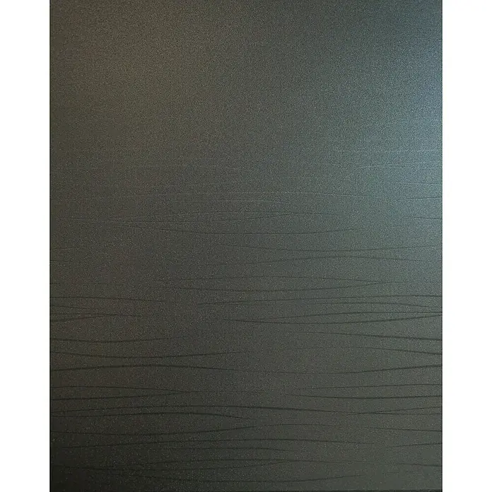 Protección de vinilo Garbi - Ancho: 92 cm, Gris - Primer plano de una superficie laminada gris moderna con un grano fino y sutiles líneas horizontales para un diseño interior elegante.