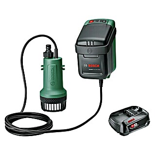 Bosch Power for All 18V Akku-Regenfasspumpe GardenPump 18V-2000 (18 V, 1 Akku, Max. Fördermenge: 2.000 l/h)