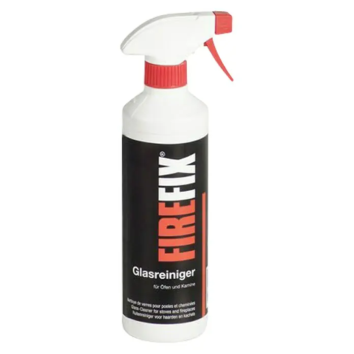 Firefix Ofenglasreiniger Für Glasscheiben - 500 ml - FIREFIX Glasreiniger für Öfen und Kamine. Ideal für die Reinigung von Glasflächen an Kaminen und Öfen.