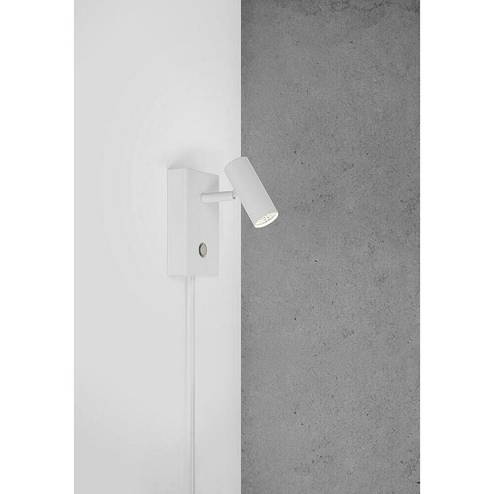 Nordlux Omari Aplique de pared LED (3,3 W, L x An x Al: 7 x 12 x 12 cm, Blanco) | BAUHAUS
