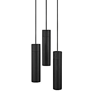 Nordlux Lámpara colgante Tilo (45 W, Ø x Al: 6 x 22,6 cm, Número de bombillas: 3 ud., Negro, GU10)