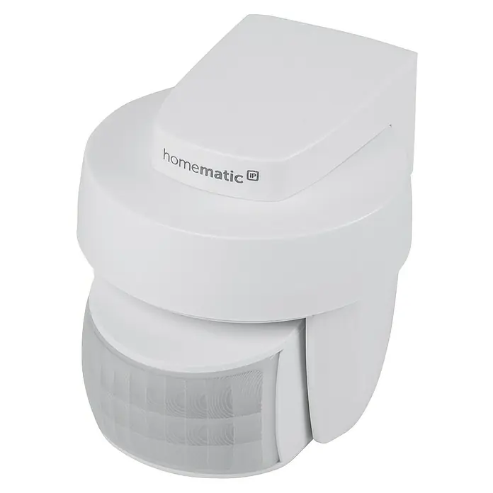 Homematic IP Bewegungsmelder HMIP-SMO-2 - Weiß, Erfassungsreichweite: 12 m, Erfassungswinkel: 90 ° - Abbildung eines Homematic IP Bewegungsmelders für den Außenbereich, der zuverlässig Bewegungen erkennt.\n