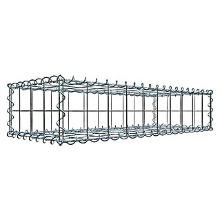 Gabiona Gabione (100 x 40 x 20 cm, Metall, Maschenbreite: 100 mm, Maschenhöhe: 100 mm)