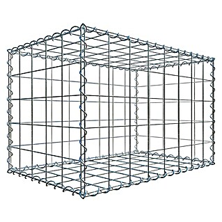 Gabiona Gabione (80 x 50 x 50 cm, Metall, Maschenbreite: 100 mm, Maschenhöhe: 100 mm)