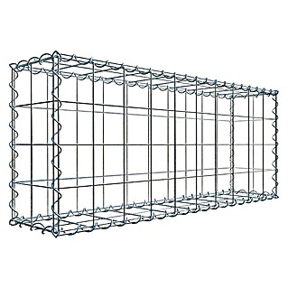 Gabiona Gabione (100 x 20 x 40 cm, Metall, Maschenbreite: 100 mm, Maschenhöhe: 100 mm)