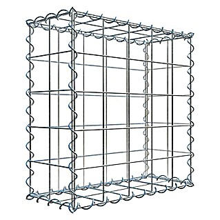 Gabiona Gabione (50 x 20 x 50 cm, Metall, Maschenbreite: 100 mm, Maschenhöhe: 100 mm)