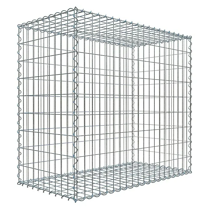 Gabiona Gabione - 100 x 50 x 90 cm, Metall, Maschenbreite: 50 mm, Maschenhöhe: 100 mm - Metall-Gabione, Drahtgitterbox für den Garten- und Landschaftsbau, stabil und langlebig. Ideal zur Befüllung mit Steinen.