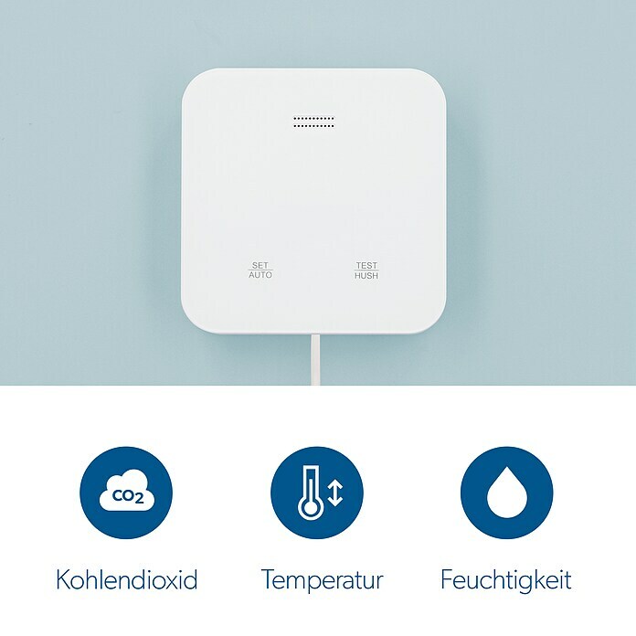 UniTEC KohlendioxidmelderBatterielaufzeit: 5 Jahre Use Shot