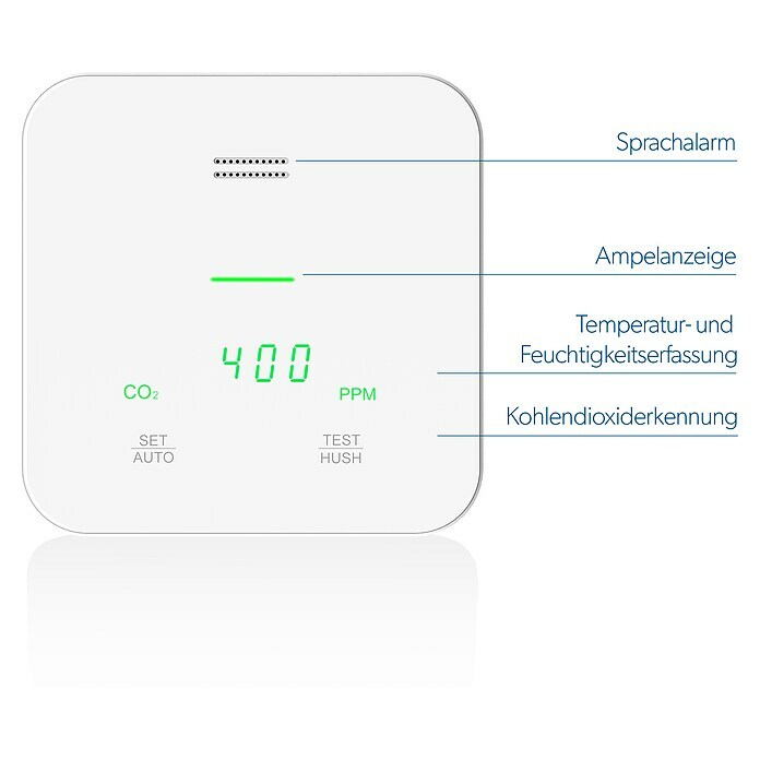 UniTEC KohlendioxidmelderBatterielaufzeit: 5 Jahre Sketch