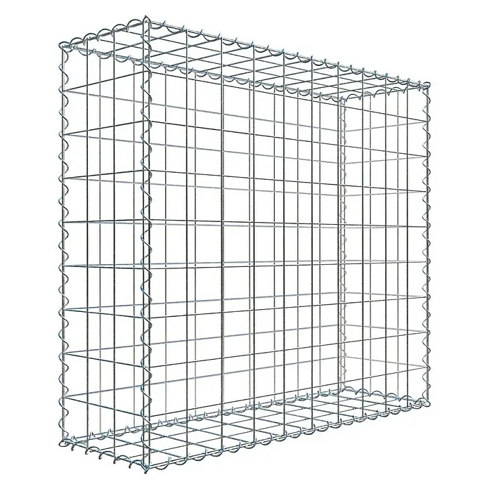Gabiona Gabione - 100 x 30 x 90 cm, Metall, Maschenbreite: 100 mm, Maschenhöhe: 100 mm - Ein Gabionenkorb aus Drahtgeflecht, der zur Befüllung mit Steinen oder anderen Materialien für den Garten- und Landschaftsbau dient.
