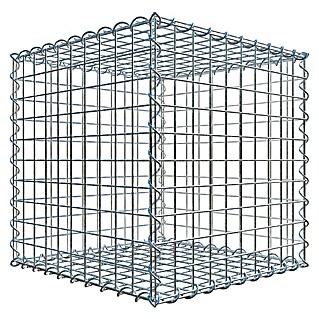 Gabiona Gabione (50 x 50 x 50 cm, Metall, Maschenbreite: 50 mm, Maschenhöhe: 50 mm)