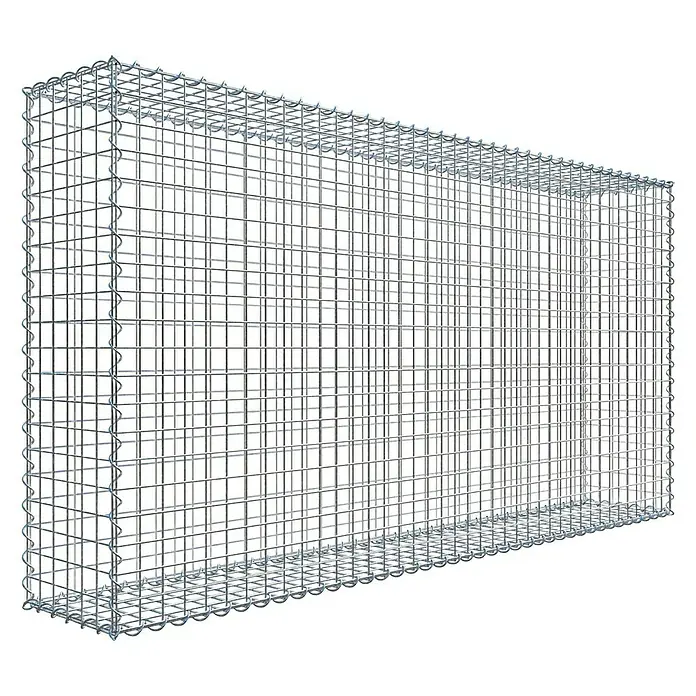 Gabiona Gabione - 200 x 30 x 100 cm, Metall, Maschenbreite: 50 mm, Maschenhöhe: 50 mm - Ein stabiler Gabionenkorb aus verzinktem Drahtgeflecht, ideal für Gartenbau und Landschaftsgestaltung. Robuster Steinkorb für vielseitige Anwendungen.