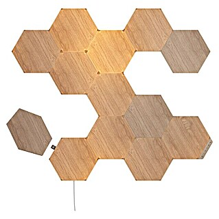 Nanoleaf Starterkit Elements Hexagons 13 Panels (13 Stk., 42 W, Holzoptik, Mehrfarbig, Hexagons, Smart Home-fähig: Ja)
