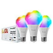 Nanoleaf Smart-LED-Lampen Set Essentials E27 3er Pack (E27, Dimmbarkeit: Dimmbar, RGBW, 806 lm, 9 W, 3 Stk.) | BAUHAUS