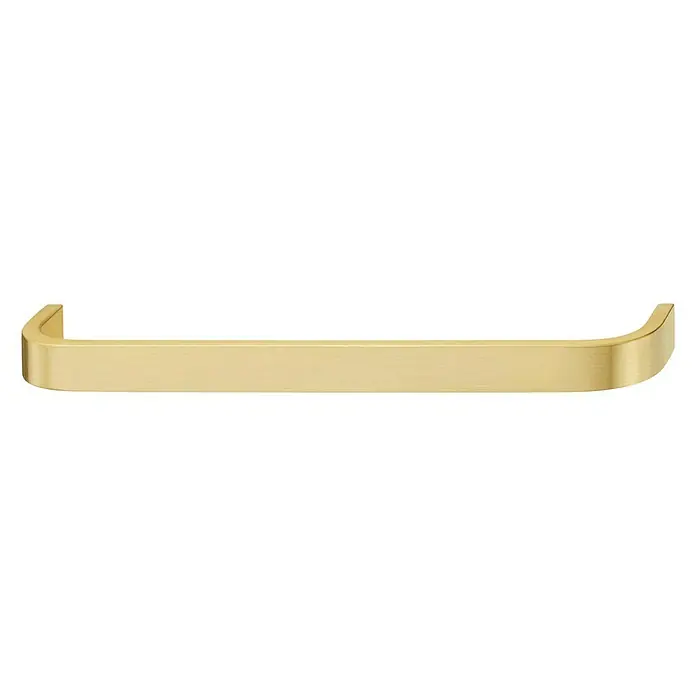 Häfele Möbelgriff - Typ Möbelgriff: Bügel, L x B x H: 13,4 x 4 x 1,5 cm, Sonstige - Goldener Handtuchhalter aus Metall. Das stilvolle Accessoire für das Badezimmer sorgt für Ordnung und einen Hauch von Eleganz im Raum.