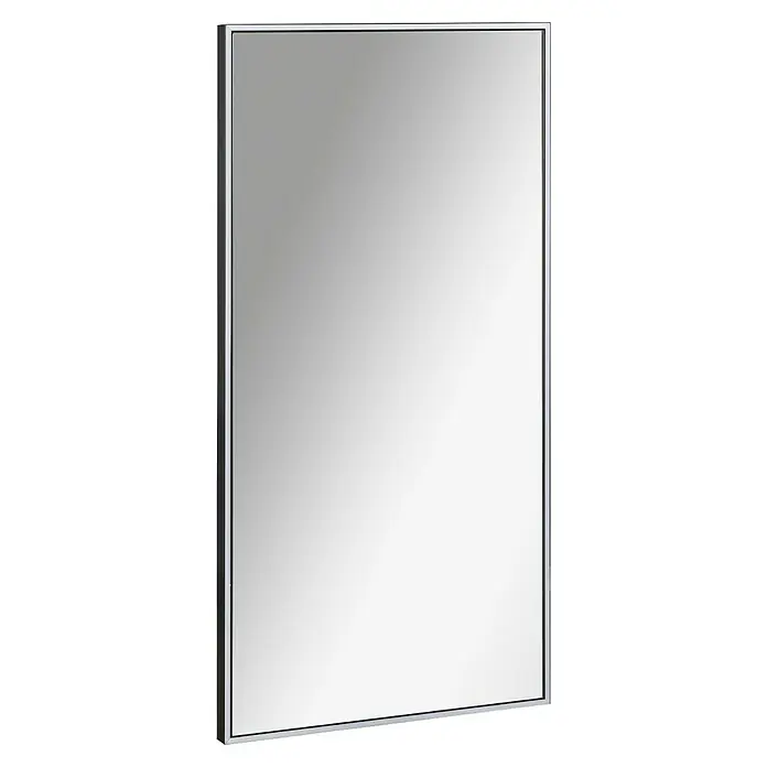 Lanzet Dune LED-Lichtspiegel - 50 x 100 cm - Elegantes rechteckiges Spiegelbild mit schmalem Rahmen, ideal für jedes Badezimmer oder Ankleidezimmer. Der Spiegel bietet eine klare Reflexion.