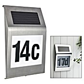 Portaferm Solar-Hausnummer (Edelstahl, Leuchtdauer: 12 h)