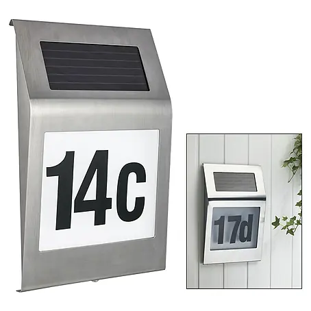 Portaferm  Solar-Hausnummer