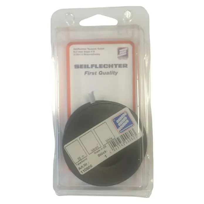 Seilflechter Cabo para aparejos encerado - Ø x L: 1 mm x 25 m, Poliéster, Blanco - Rollo empaquetado de cinta de jarcia Seilflechter, 25 m, encerado, Made in DE, número de artículo 110600. Calidad de primera clase.