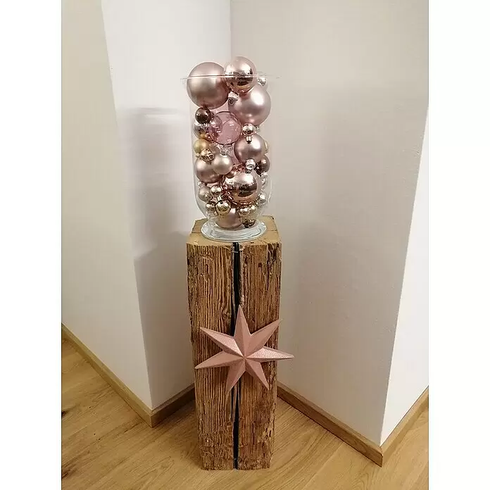 Dekosäule Altholz - Fichte/Tanne, 30 x 20 x 22 cm - Stimmungsaufnahme