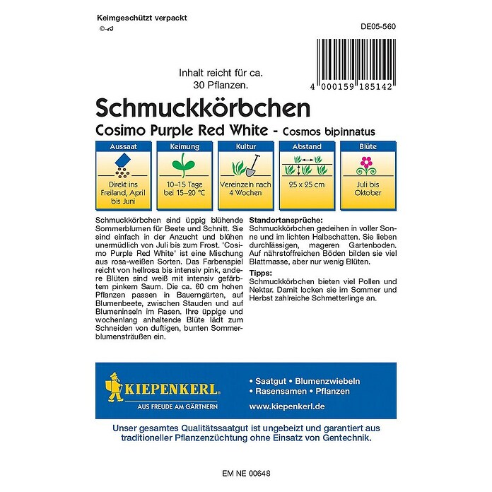 Kiepenkerl Profi-Line Blumensamen Schmuckkörbchen (Cosmos bipinnatus) | BAUHAUS
