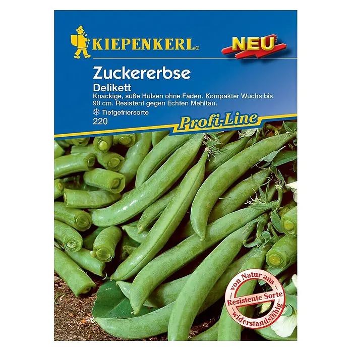 Zuckererbsen-Samen 'Ambrosia' | Süße Erbsen Zum Frischessen & Einfrieren | Mittel-frühe Sorte