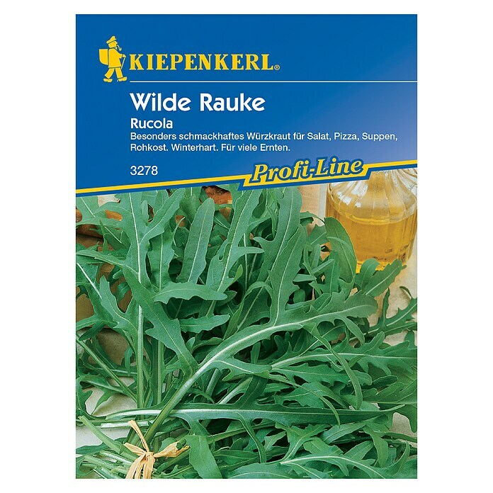 Kiepenkerl Profi-Line Salatsamen Wilde RaukeDiplotaxis tenuifolia, Erntezeit: Ganzjährig Front View