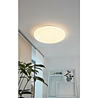 Eglo LED-Deckenleuchte rund Pogliola (18 W, Ø x H: 310 x 55 mm, Weiß, Warmweiß)
