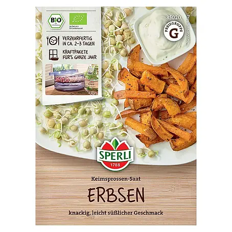 Sperli  Saatgut Keimsprossen Erbsen