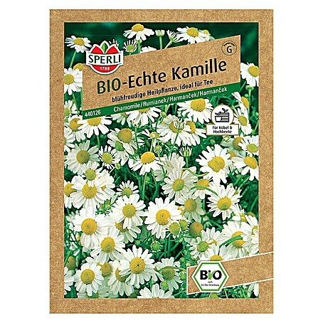 Sperli Kräutersamen BIO Echte Kamille (Matricaria recutita, Saatzeit: April)
