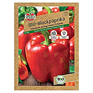 Sperli Gemüsesamen BIO Blockpaprika (Capsicum annuum, Erntezeit: August)