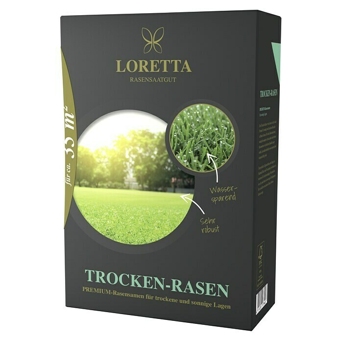 Loretta Rasensamen Trockenrasen1,1 kg, 35 m² Diagonal View