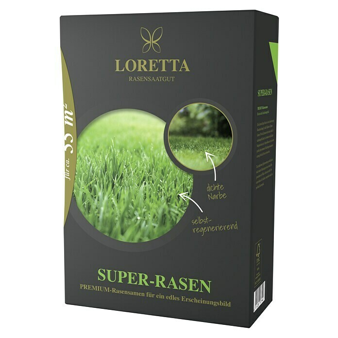 Loretta Rasensamen Super-Rasen1,1 kg, 55 m² Diagonal View