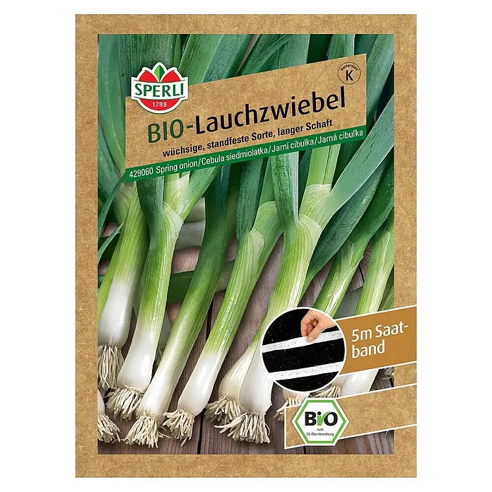 Sperli Gemüsesamen BIO LauchzwiebelAllium fistulosum, Erntezeit: Juni