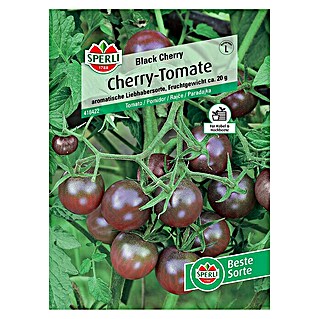 Sperli Gemüsesamen Cherry-Tomate Black Cherry (Solanum lycopersicum, Erntezeit: Juli)