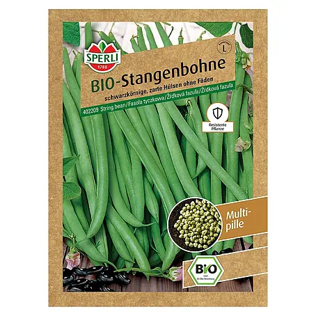 Sperli  Gemüsesamen BIO Stangenbohne