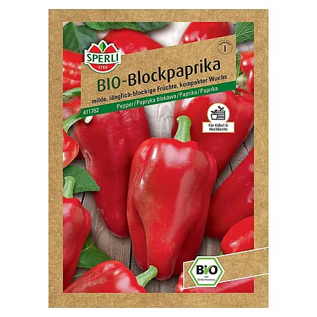 Sperli  Gemüsesamen BIO Blockpaprika