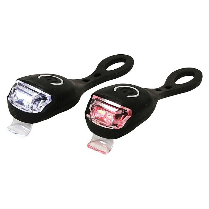Dresco Fietsverlichtingsset LED Super Bright (Led, Zwart/Rood/Wit) | BAUHAUS