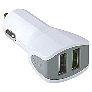 Celly USB-autolader Duo 3.4A (Wit)