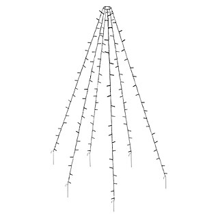 Led-kerstverlichting Vlaggenmast (6 W, Aantal leds: 400 st., Hoogte: 800 cm)