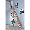 Starwood Raumspartreppe Eiche 3000 (Breite: 60 cm, Eiche, Material Handlauf: Edelstahl, Silber, Montageseite Geländer: Links, Geschosshöhe: 279,5 cm) | BAUHAUS