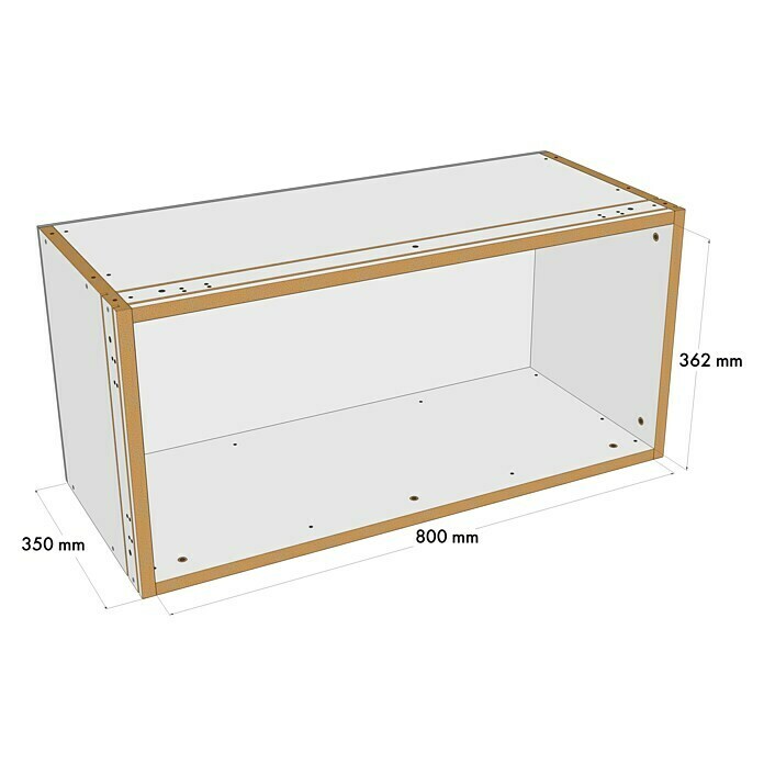 Knauf Wandnischen-Set L80 x 36,2 cm, Holz Sketch