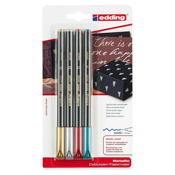 Edding Fineliner-Set Metallic