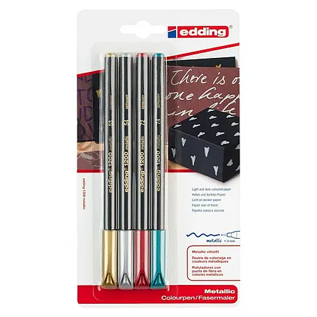 Edding  Fineliner-Set Metallic