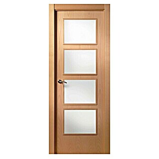 Pack puerta acristalada KNP Haya (72,5 x 203 cm, Derecha, Alveolar, Vidriera)