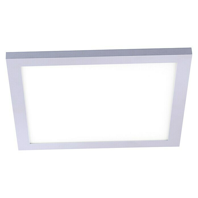 Paul Neuhaus LED-Panel Flat (11 W, L x B x H: 29,5 x 29,5 x 10 cm, Chrom, Warmweiß) | BAUHAUS