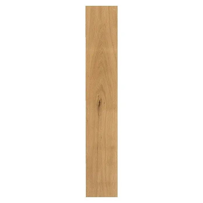 Parkettmuster Eiche Wien - 300 x 190 x 14 mm, Landhausdiele - Ein warmes, honigfarbenes Hartholzbrett mit subtilen Maserungen und einem kleinen Astknoten, ideal für rustikale Möbel und Bodenbeläge.
